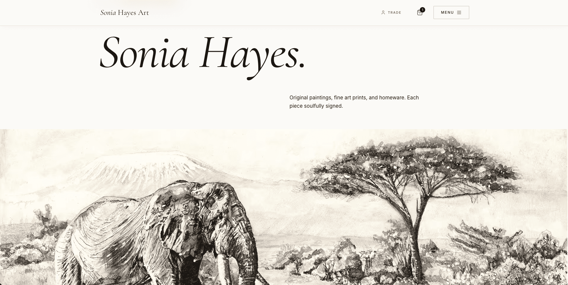 Sonia Hayes Art website